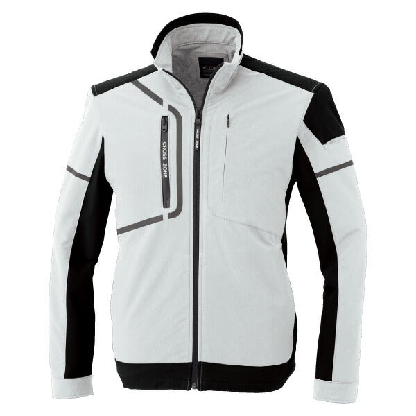 ジーベック ブルゾン クロスゾーン シルバーグレー 2520-22 XEBEC ワークウェア ストレッチ 作業服 C.ZONE メンズ レディース カジュアル アウトドア スポーツ