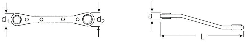 日本正規品 スタビレー ラチェットメガネ  (26A-1/4X5/16)(4018754116263) STAHLWILLE