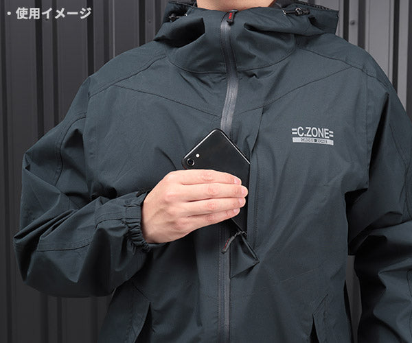 ジーベック C.ZONE 32000-19-3L レインウェア 上下セット ディープネイビー 3Lサイズ XEBEC