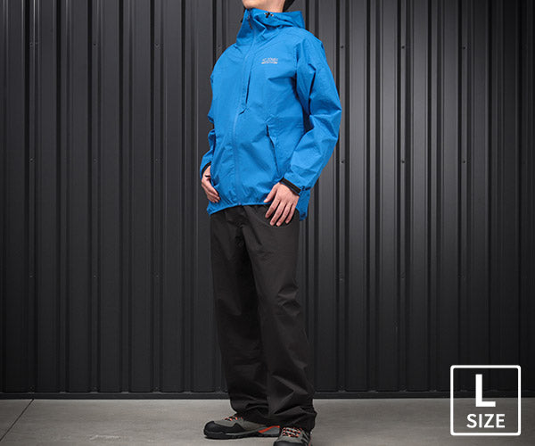ジーベック C.ZONE 32000-40-L レインウェア 上下セット ブルー Lサイズ XEBEC