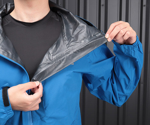 ジーベック C.ZONE 32000-40-L レインウェア 上下セット ブルー Lサイズ XEBEC