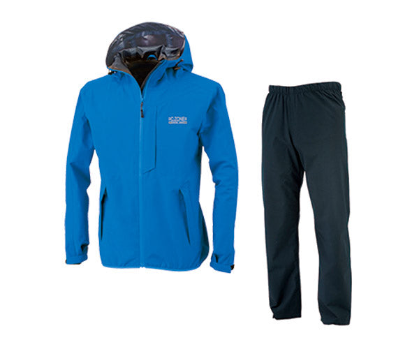 ジーベック C.ZONE 32000-40-LL レインウェア 上下セット ブルー LLサイズ XEBEC