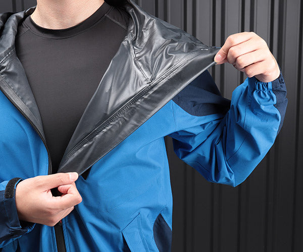 ジーベック C.ZONE 32001-40-3L レインウェア 上下セット ブルー 3Lサイズ XEBEC