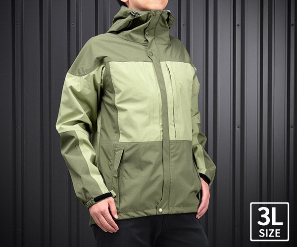 ジーベック C.ZONE 32002-36-3L レインジャケット カーキ 3Lサイズ XEBEC