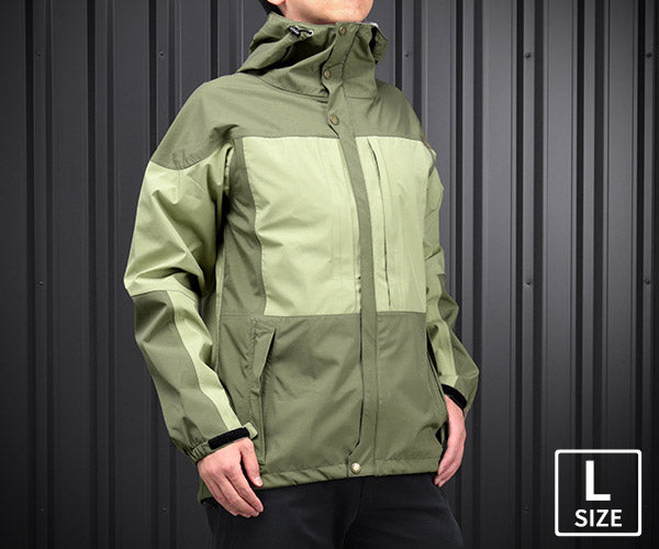 ジーベック C.ZONE 32002-36-L レインジャケット カーキ Lサイズ XEBEC