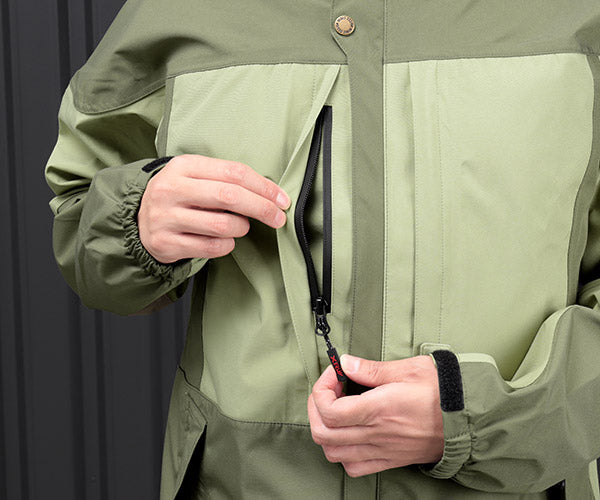 ジーベック C.ZONE 32002-36-L レインジャケット カーキ Lサイズ XEBEC