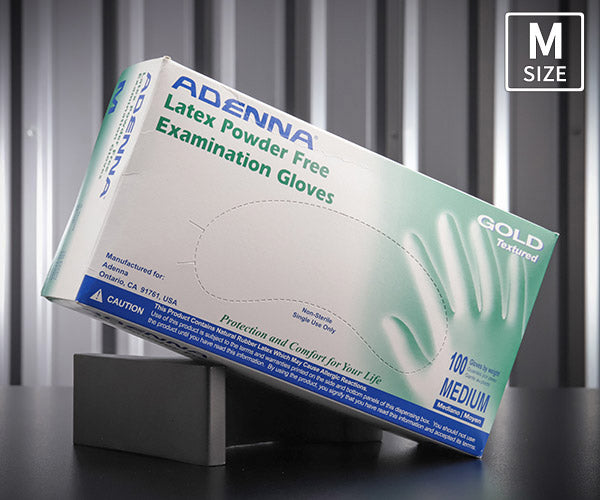 ビッグ ラテックスグローブ ゴールド Mサイズ 100枚入り 321 手袋 作業 塗装 耐久性 グリップ