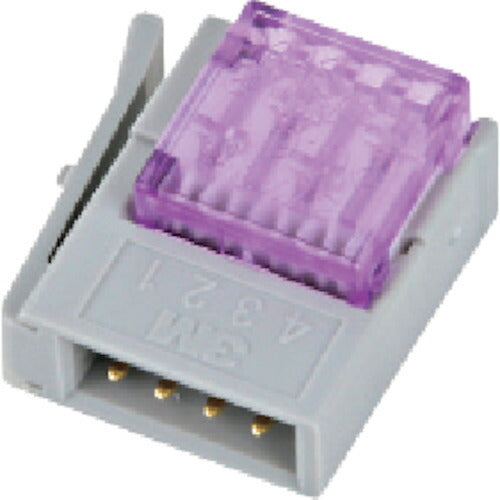 3M ミニ・クランプ ワイヤーマウントプラグ 4極 37104-4080-G00FL