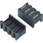 3M ミニ・クランプ ボードマウントソケット ストレート型 4列タイプ 37212-62M3-003PL