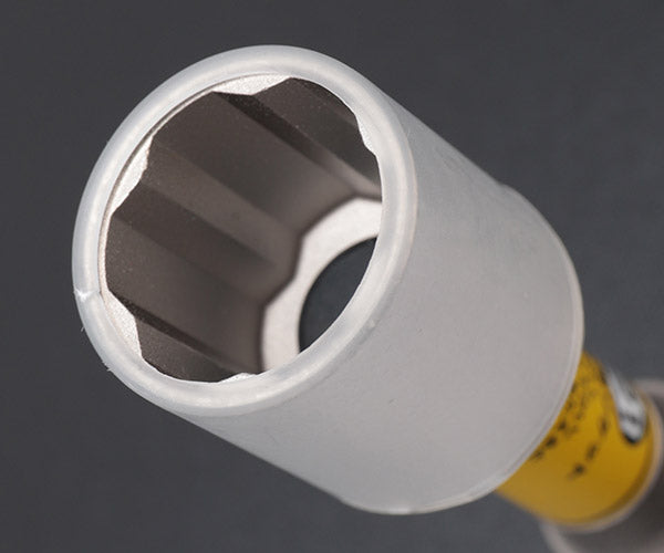 TONE インパクト用プロテクター付クイックフィット薄形ロングホイルナットソケット(自動車整備用) 対辺寸法21mm (3APQF-21LN)(4953488452242) トネ