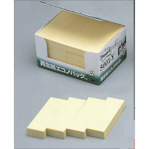 3M ポスト・イット 75X25mm 4色混色100枚X20パッド=2000枚入 5001-K スリーエム