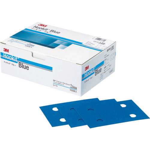 3M ブルーサンディングシートDF10 75X110mm #120 100枚入 H/DF10120BLU スリーエム