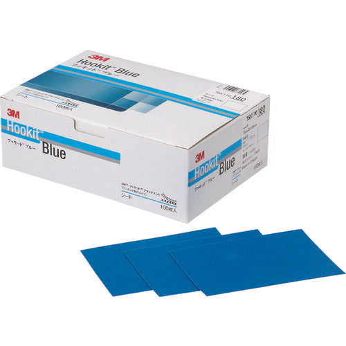 3M ブルーサンディングシート 75X110mm #180 (100枚入) H/SHT18075X110B スリーエム