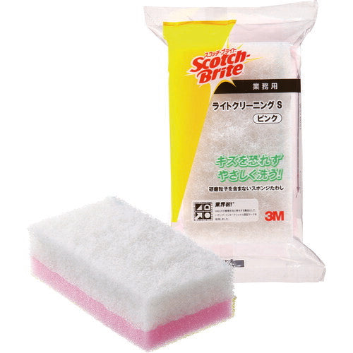 3M スコッチ・ブライト ライトクリーニングたわしS ピンク 120X65mm L/CLSPIN スリーエム