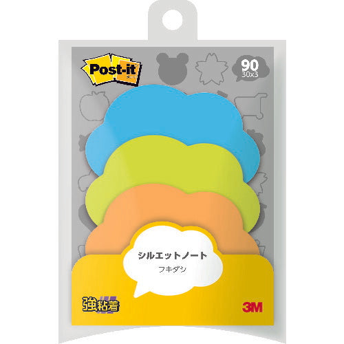 3M ポスト・イット シルエットノート強粘着タイプフキダシ SSS-FKR スリーエム