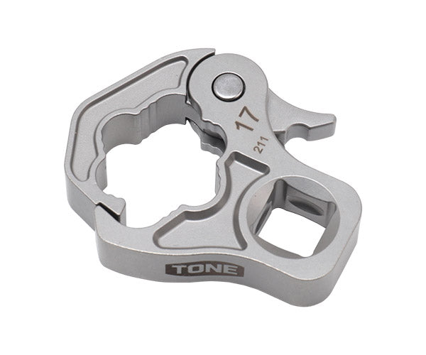 TONE クイックオープンクロウフットレンチ 対辺寸法17mm 差込角9.5mm (3QCF-17)(4953488453478) トネ