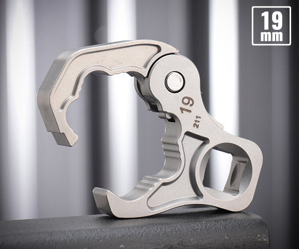 TONE クイックオープンクロウフットレンチ 対辺寸法19mm 差込角9.5mm (3QCF-19)(4953488453485) トネ