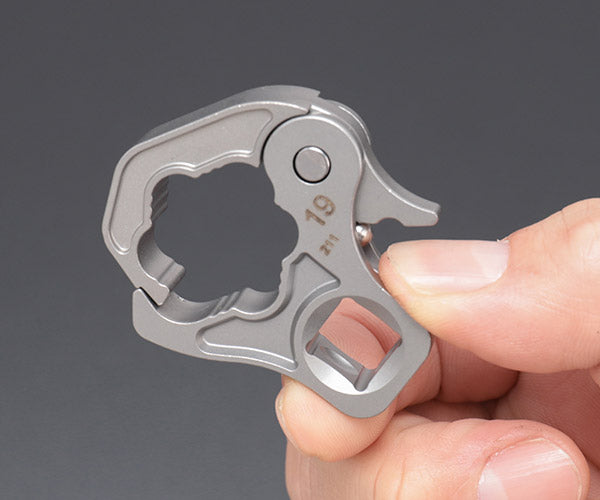 TONE クイックオープンクロウフットレンチ 対辺寸法19mm 差込角9.5mm (3QCF-19)(4953488453485) トネ