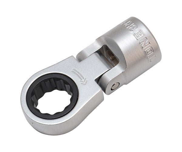 TONE フレックスラチェットめがねソケット 対辺寸法12mm 差込角9.5mm (3RM-12F)(4953488417326) トネ