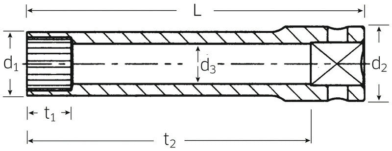 日本正規品 スタビレー (1/4SQ)スプラインソケット1/4 (40ALSP-8)(4018754109135) STAHLWILLE