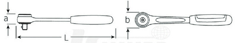 日本正規品 スタビレー (3/8SQ)ラチェットハンドル (435-2K)  (435)(4018754177776) STAHLWILLE