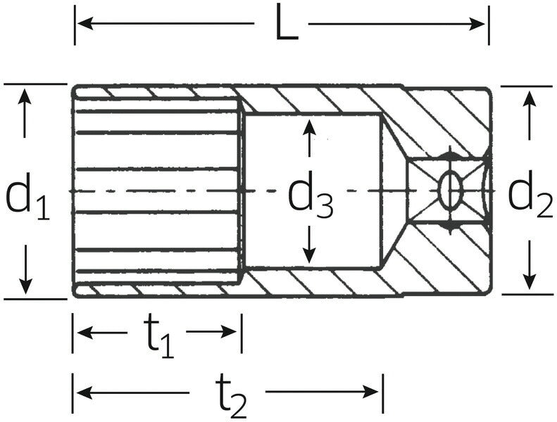 日本正規品 スタビレー (3/8SQ)ディープソケット (46A-5/16)(4018754127016) STAHLWILLE