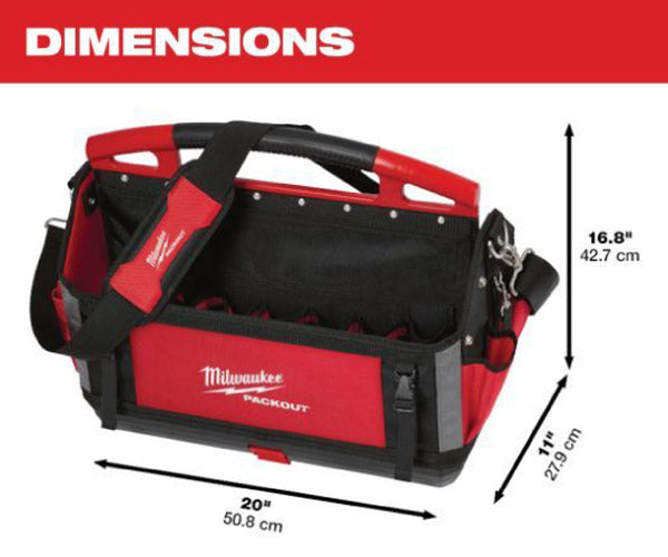 日本正規品 ミルウォーキー PACKOUT 20インチトートバッグ (48-22-8320N)(4573592050082) milwaukee