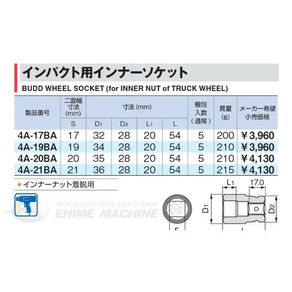 トネのインパクト用インナーソケットの画像3