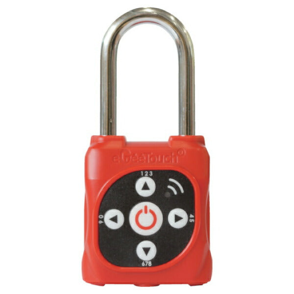 ジェーエスビ eGeeTouchLOTO パドロック 赤GT5107 5-05105-97 南京錠 スマホ 簡単解錠