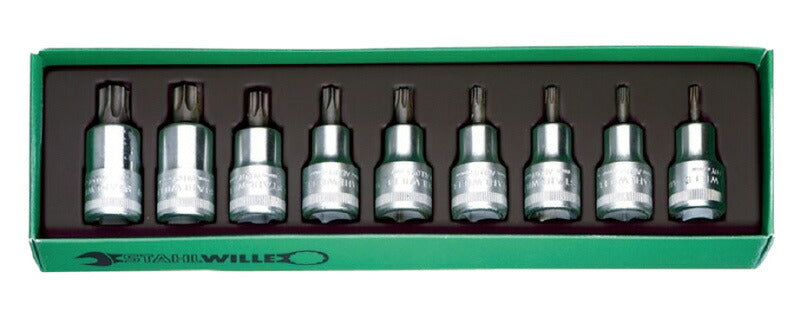 日本正規品 スタビレー (1/2SQ)ヘクスローブソケットセット (54TX/9)(4018754079834) STAHLWILLE