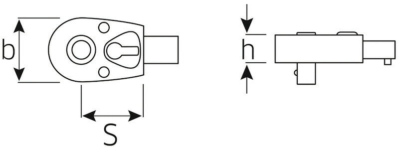 日本正規品 スタビレー トルクレンチ差替ヘッド(ラチェット)  (725QR/20)(4018754139637) STAHLWILLE