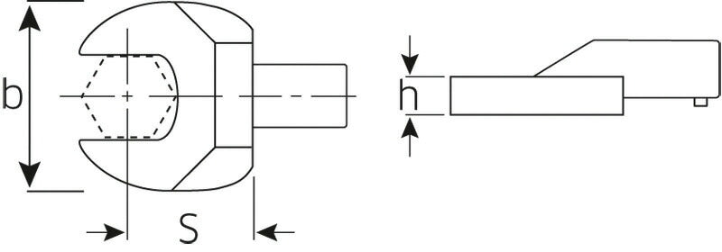 日本正規品 スタビレー トルクレンチ差替ヘッド スパナ (731/100-27)(4018754238651) STAHLWILLE