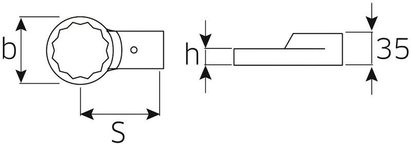 日本正規品 スタビレー トルクレンチ差替ヘッド(メガネ) (732/80-50)(4018754109579) STAHLWILLE