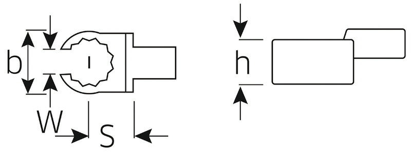 日本正規品 スタビレー トルクレンチ差替ヘッド (733/10-10)(4018754034352) STAHLWILLE