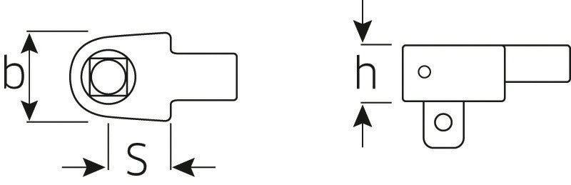 日本正規品 スタビレー トルクレンチ差替ヘッド(1/4固定) (734F/4)(4018754151684) STAHLWILLE