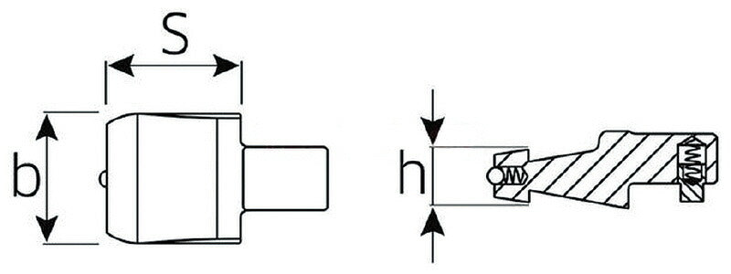 日本正規品 スタビレー トルクレンチ用アダプター (7370/10-2)(4018754178551) STAHLWILLE