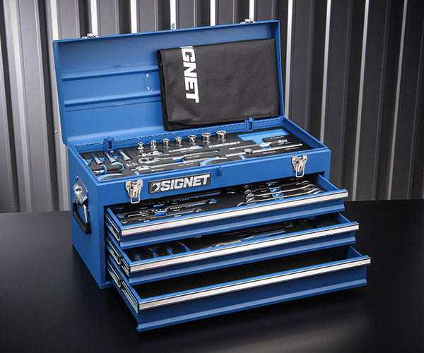 【11月の特価品】SIGNET 工具セット 800S-5121MBL 3/8DR 9.5sq マットブルー 青 シグネット 工具 ハンドツール 工具箱  ツールケース