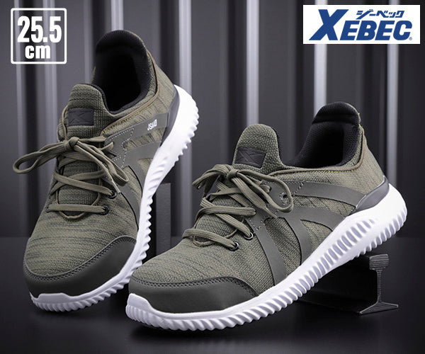ジーベック プロスニーカー 85145-60 グリーン 25.5cm 安全靴 XEBEC おしゃれ かっこいい 作業靴 スニーカー