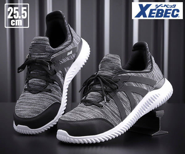ジーベック プロスニーカー 85144-90 ブラック 25.5cm 安全靴 XEBEC おしゃれ かっこいい 作業靴 スニーカー