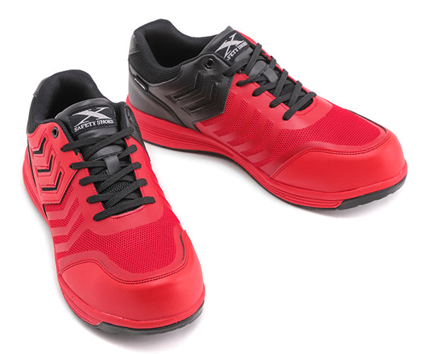 ジーベック プロスニーカー 85148-71 レッド 26.5cm 安全靴 XEBEC おしゃれ かっこいい 作業靴 スニーカー
