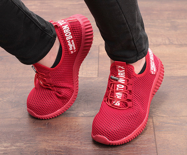 ジーベック セフティシューズ 85412-71 レッド 26.5cm 安全靴 XEBEC おしゃれ かっこいい 作業靴 スニーカー