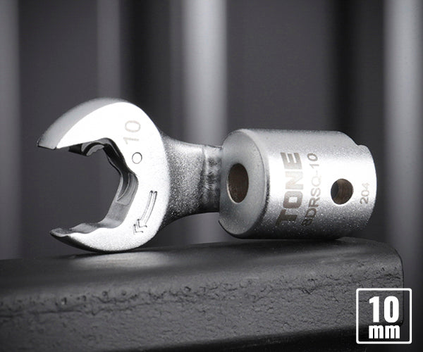 TONE 差替式トルクレンチ用クイックスパナヘッド 全長43.8mm 厚さ4.8mm (8DRSQ-10)(4953488419719) トネ