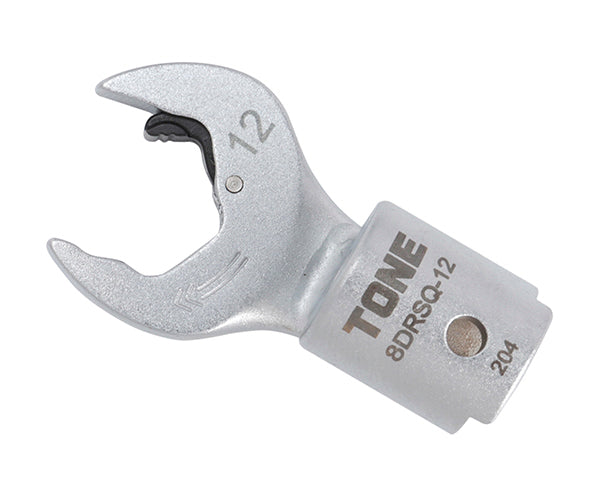 TONE 差替式トルクレンチ用クイックスパナヘッド 全長45.5mm 厚さ5.3mm (8DRSQ-12)(4953488419726) トネ
