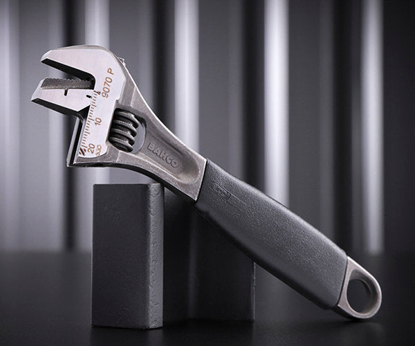 日本正規品 バーコ パイプレンチ兼用モンキーレンチ 最大口開き21mm ブラック仕上げ (9070P)(7314150103416) BAHCO