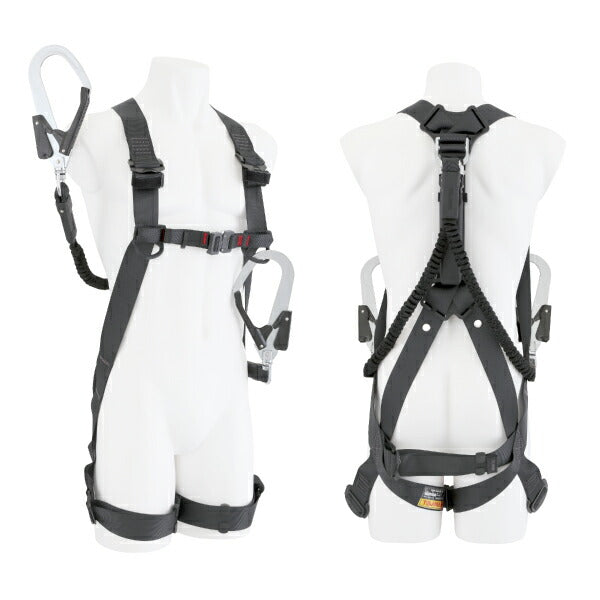 TAJIMA タジマ ハーネスGS 蛇腹 ダブルL2セット 黒 (Lサイズ) A1GSLJR-WL2BK「墜落制止用器具の規格」適合品