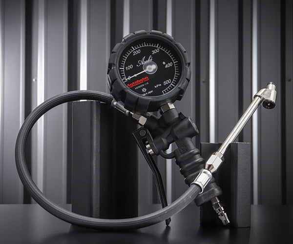 Autobahn AGE8055B-2 ブラック タイヤゲージ 550kPa ダブルチャック仕様