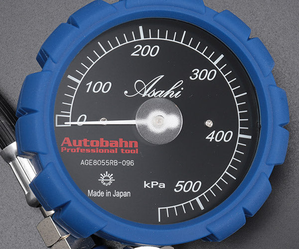 Autobah AGE8055RB-3 ロイヤルブルー タイヤゲージ 550kPa クリップチャック仕様