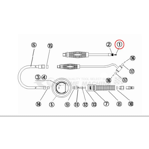 KTC AGT23-A1ストレートコネクター用パーツ コネクター用虫ピン agt23-a1-1【エヒメマシン】