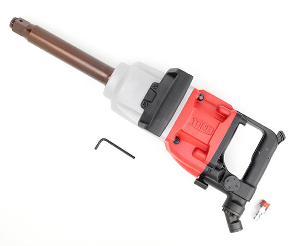 TONE エアーインパクトレンチ(ストレートタイプ) 能力ボルト径50mm 差込角25.4mm (AIS8500L)(4953488318418) トネ