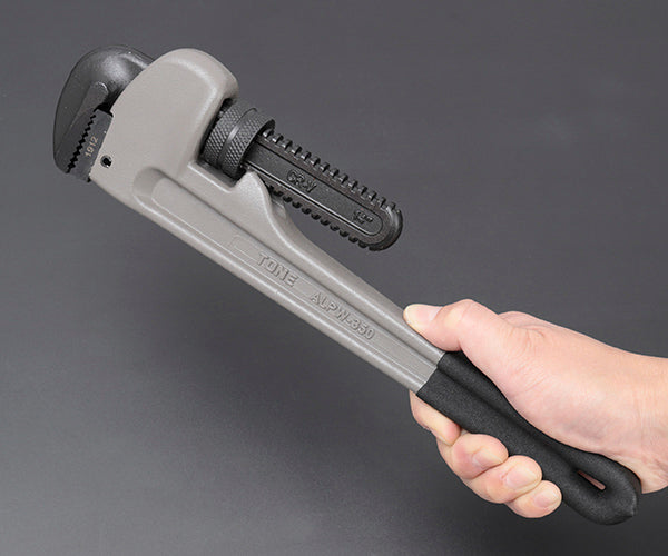 TONE パイプレンチ(アルミ製) 全長327mm 口開き70mm (ALPW-350)(4953488406856) トネ